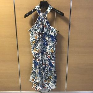 Floral print Parker halter dress
